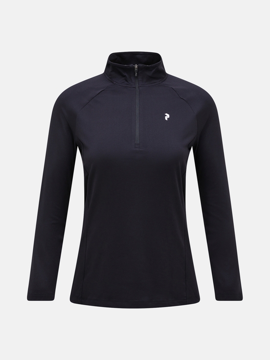 Black Women Peak Performance Half Zip Base Layer | US-WVHGC6751