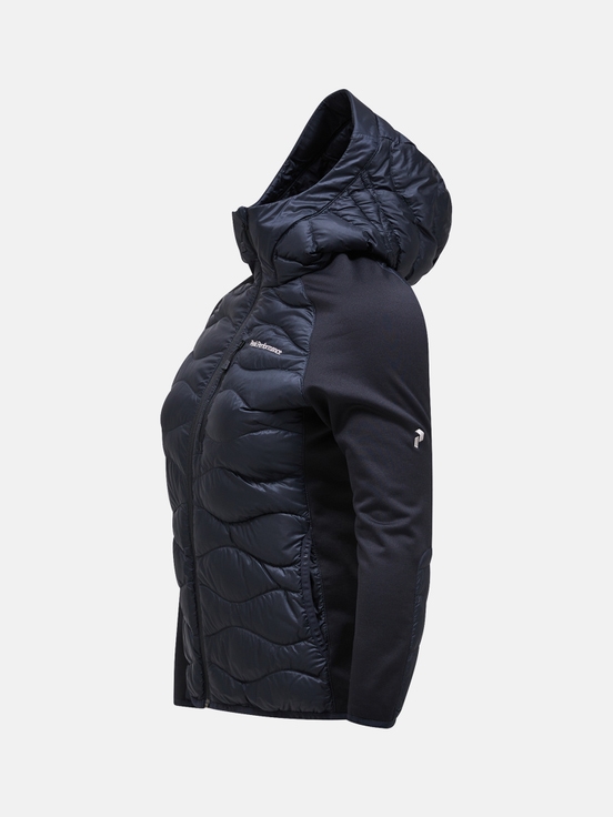 Black Women Peak Performance Helium Hybrid Hood Down Jacket | US-NTIMC6143