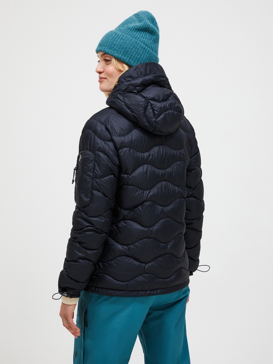 Black Women Peak Performance Helium Utility Hood Down Jacket | US-RFZYL7425