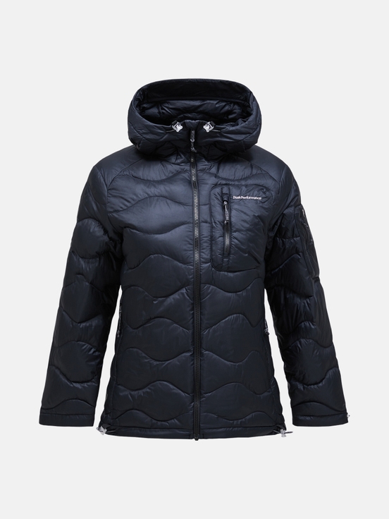 Black Women Peak Performance Helium Utility Hood Down Jacket | US-RFZYL7425