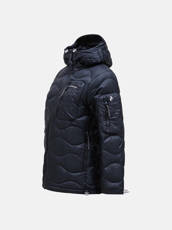 Black Women Peak Performance Helium Utility Hood Down Jacket | US-RFZYL7425