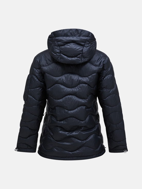 Black Women Peak Performance Helium Utility Hood Down Jacket | US-RFZYL7425