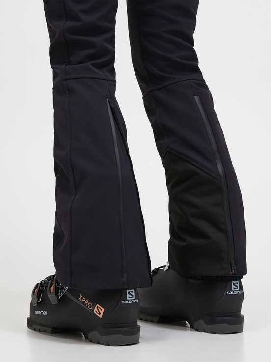 Black Women Peak Performance High Stretch Ski Pants | US-SLVMR8053