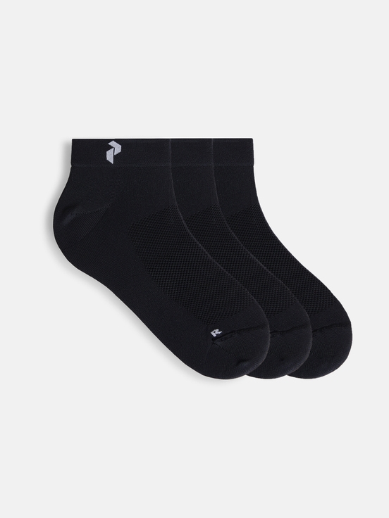 Black Women Peak Performance Low 3-pack Socks | US-EGKUO3109