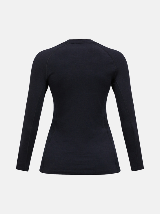 Black Women Peak Performance Magic Crew Base Layer | US-VOPWY1853