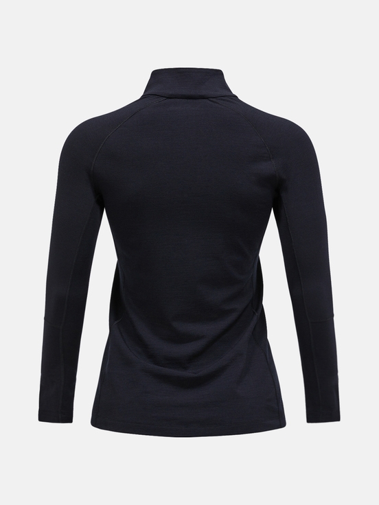 Black Women Peak Performance Magic Half Zip Base Layer | US-ROUVC3874