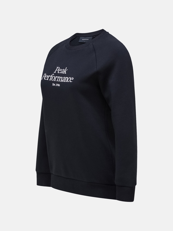 Black Women Peak Performance Original Crew Sweatshirt | US-CQVZL5603