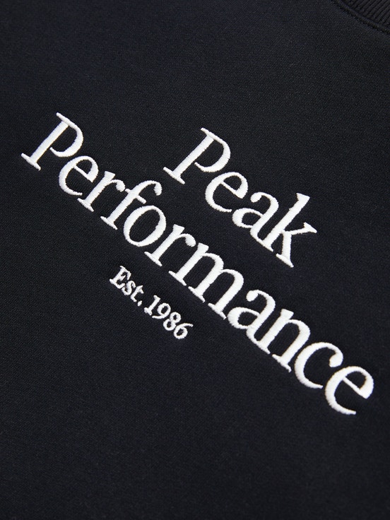 Black Women Peak Performance Original Crew Sweatshirt | US-CQVZL5603