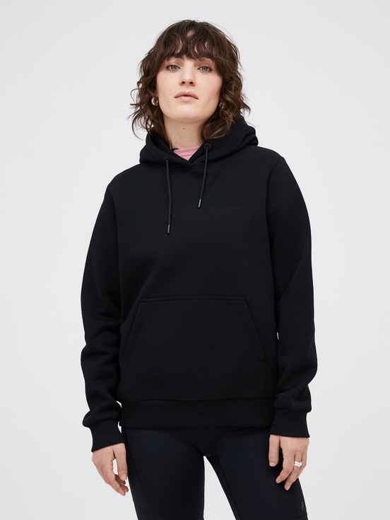 Black Women Peak Performance Original Small Logo Hoodie | US-ALZPV9807