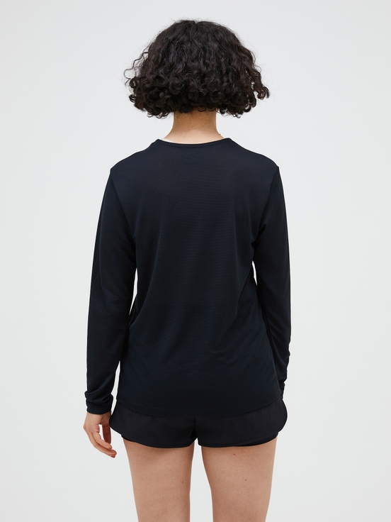 Black Women Peak Performance Polartec® Delta™ Longsleeve T-shirt | US-BXNZC7193