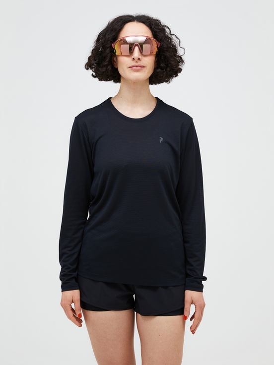 Black Women Peak Performance Polartec® Delta™ Longsleeve T-shirt | US-BXNZC7193