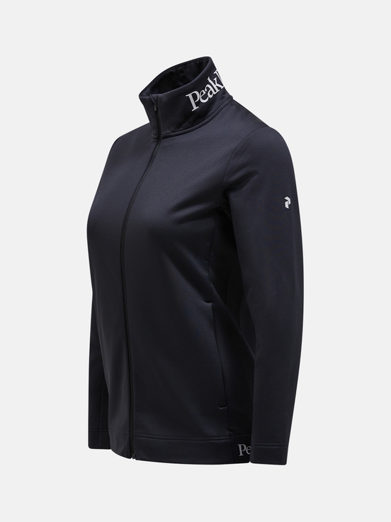 Black Women Peak Performance Rider Tech Zip Midlayers | US-TGLXJ2594