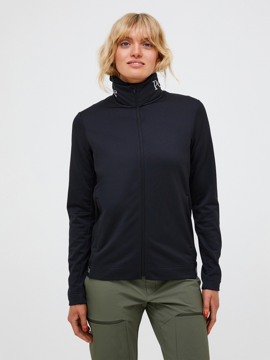 Black Women Peak Performance Rider Tech Zip Midlayers | US-TGLXJ2594