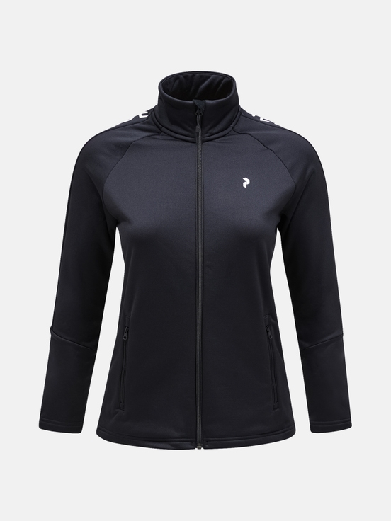 Black Women Peak Performance Rider Zip Midlayers | US-DIMHW4905