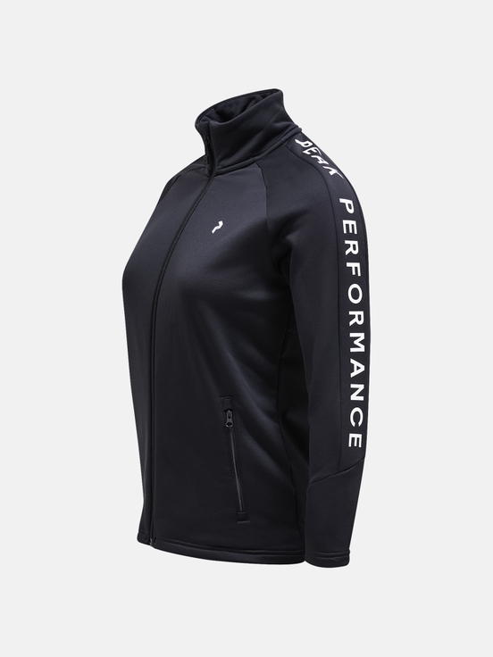 Black Women Peak Performance Rider Zip Midlayers | US-DIMHW4905