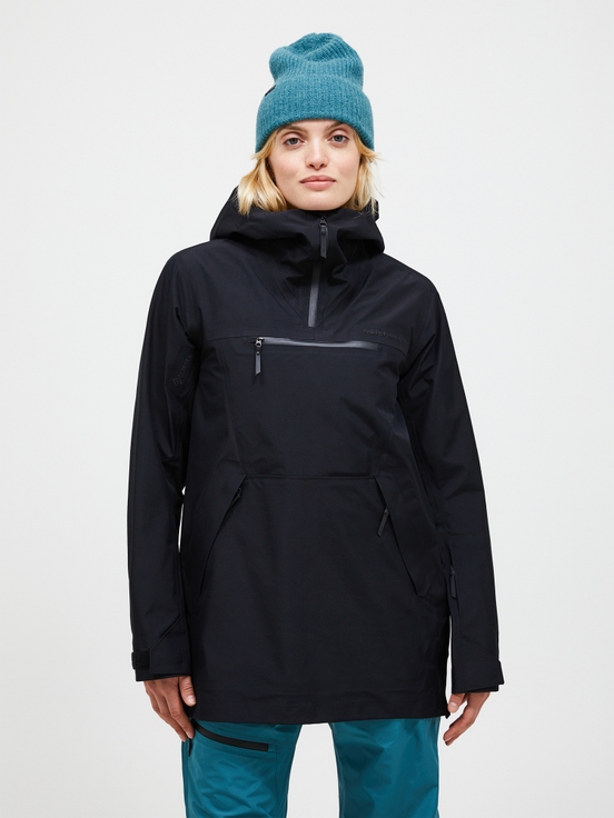 Black Women Peak Performance Vertical Gore-tex 3l Anorak Ski Jacket | US-CZQMK5091