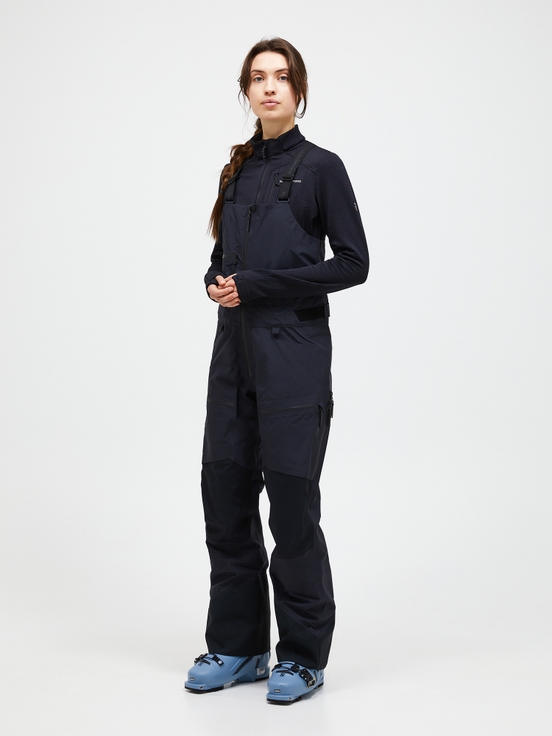 Black Women Peak Performance Vertical Gore-tex Pro 3l Shell Bib Pants | US-BGPME8947