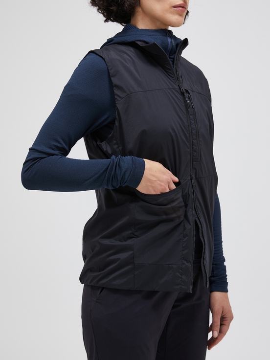 Black Women Peak Performance Vislight Polartec® Alpha™ Vest | US-ERSKA5813