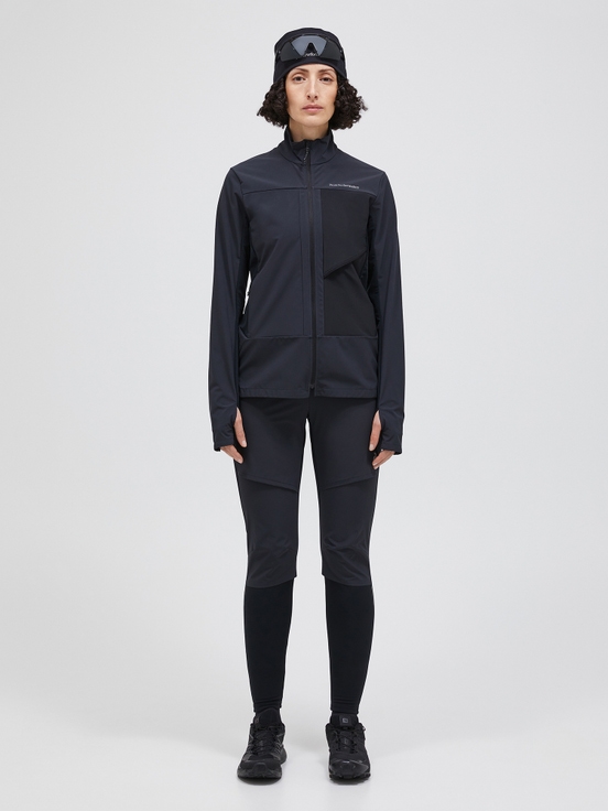 Black Women Peak Performance Windblock Stretch Shell Jacket | US-RCVLG1045