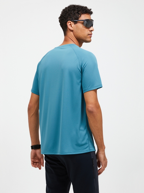 Blue Men Peak Performance Active T-shirt | US-MUOCA5470