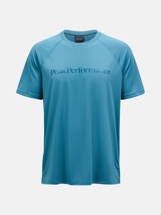 Blue Men Peak Performance Active T-shirt | US-MUOCA5470