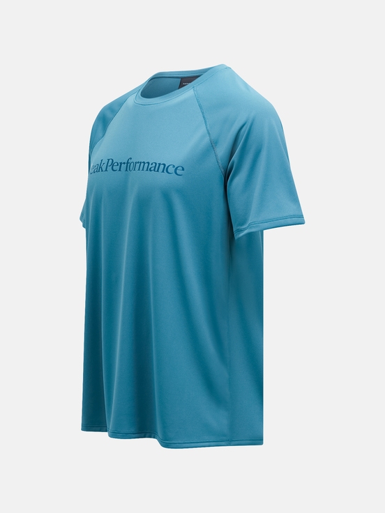 Blue Men Peak Performance Active T-shirt | US-MUOCA5470