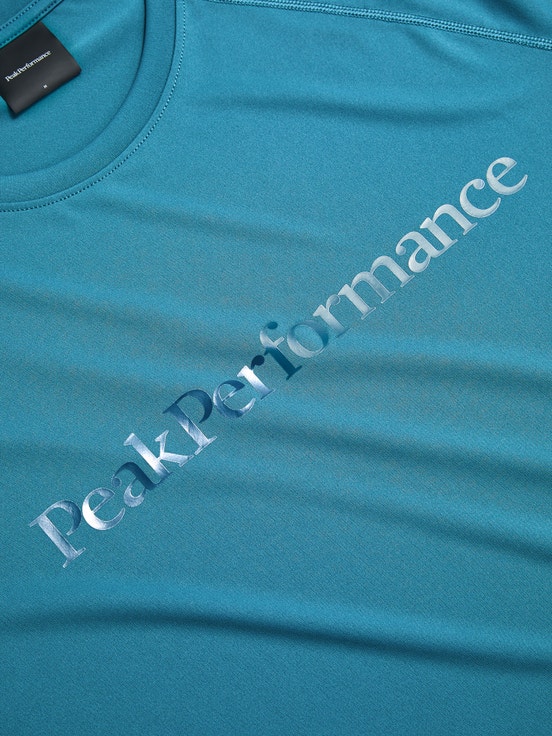 Blue Men Peak Performance Active T-shirt | US-MUOCA5470