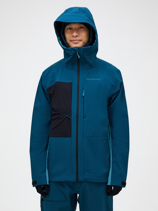 Blue Men Peak Performance Ascent Softshell Ski Jacket | US-XWMLF3602