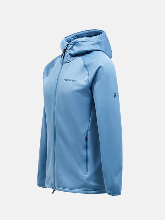 Blue Men Peak Performance Chill Light Zip Hood Midlayers | US-FIWMT9386