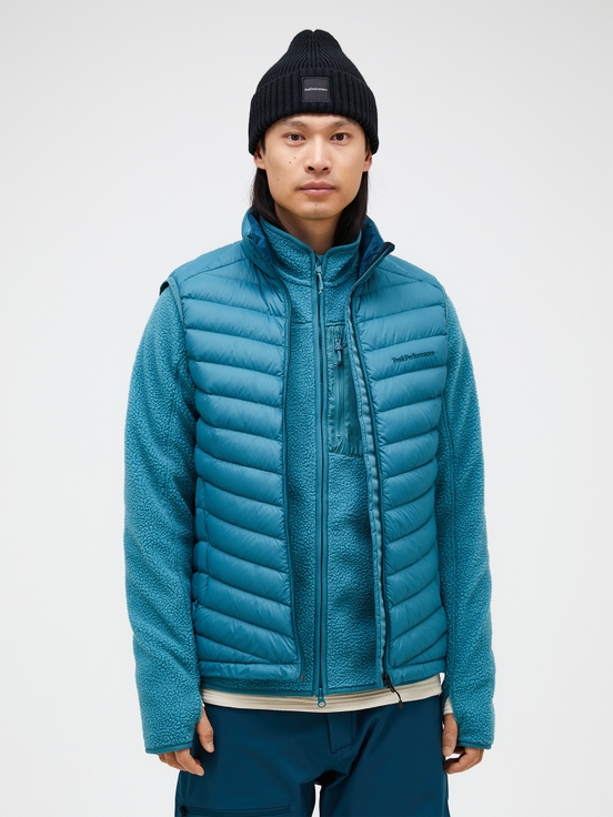 Blue Men Peak Performance Frost Down Vest | US-YFSZA0894