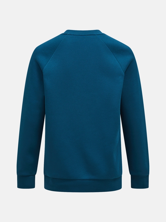 Blue Men Peak Performance Fwt Logo Crew Sweatshirt | US-LYGAC1407