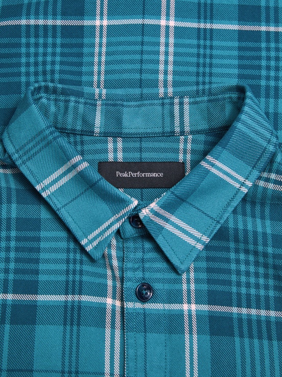 Blue Men Peak Performance Heavy Cotton Shirts | US-PGFKL9420