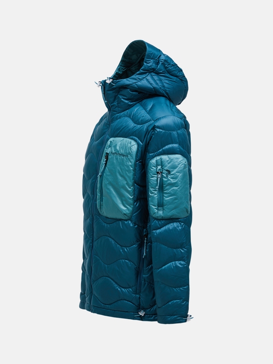 Blue Men Peak Performance Helium Utility Hood Down Jacket | US-ZQJVK4960