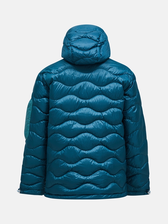 Blue Men Peak Performance Helium Utility Hood Down Jacket | US-ZQJVK4960