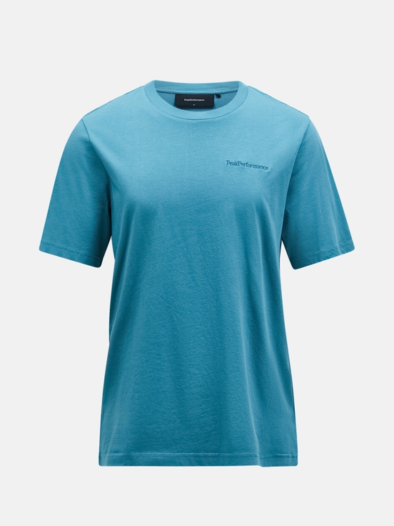 Blue Men Peak Performance Original Small Logo T-shirt | US-ECFGW8127