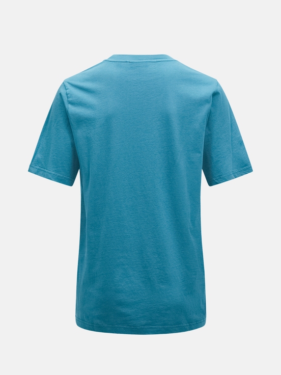 Blue Men Peak Performance Original Small Logo T-shirt | US-ECFGW8127