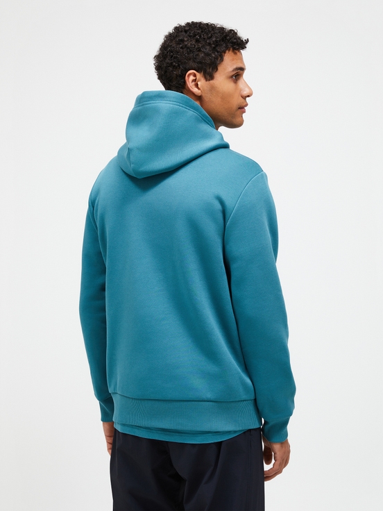 Blue Men Peak Performance Original Small Logo Hood Hoodie | US-XFUYN3154