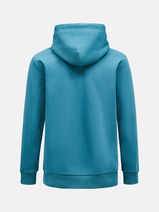 Blue Men Peak Performance Original Small Logo Hood Hoodie | US-XFUYN3154