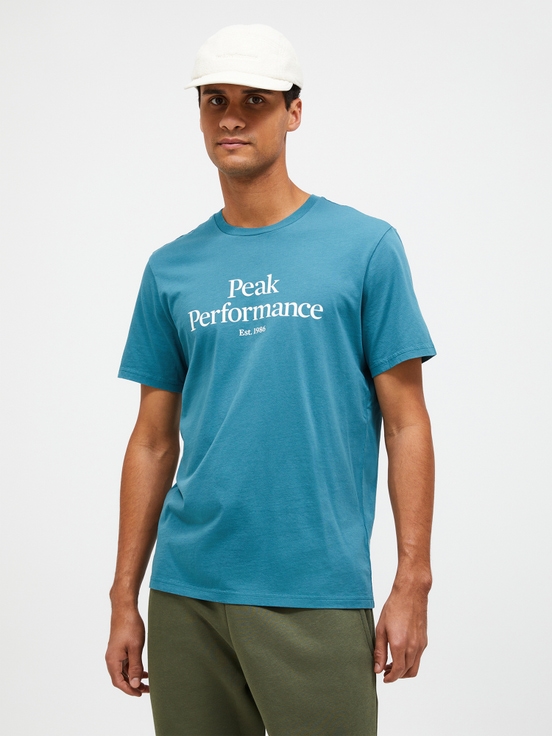 Blue Men Peak Performance Original T-shirt | US-JYMIS5708