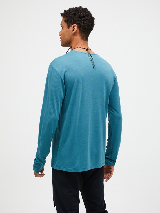 Blue Men Peak Performance Polartec® Delta™ Longsleeve T-shirt | US-NLWIG8162