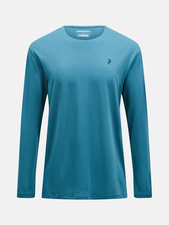 Blue Men Peak Performance Polartec® Delta™ Longsleeve T-shirt | US-NLWIG8162