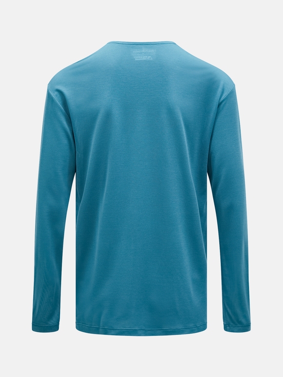 Blue Men Peak Performance Polartec® Delta™ Longsleeve T-shirt | US-NLWIG8162