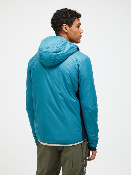 Blue Men Peak Performance Radiance Hood Winter Jacket | US-IQMPT7238