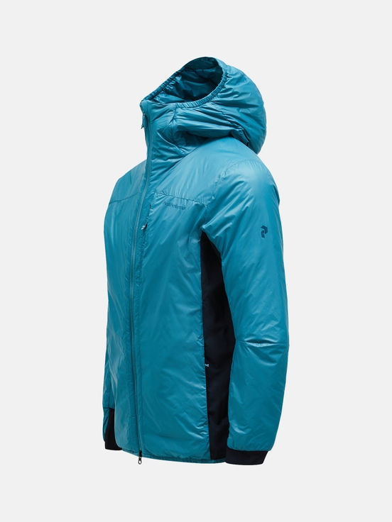 Blue Men Peak Performance Radiance Hood Winter Jacket | US-IQMPT7238