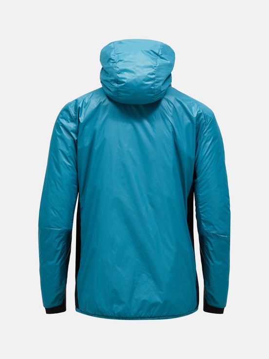 Blue Men Peak Performance Radiance Hood Winter Jacket | US-IQMPT7238