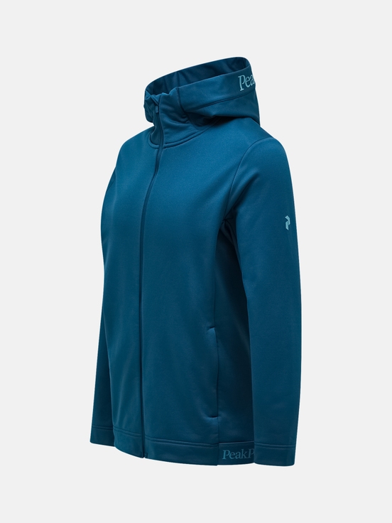 Blue Men Peak Performance Rider Tech Zip Hood Midlayers | US-LVMDO1520