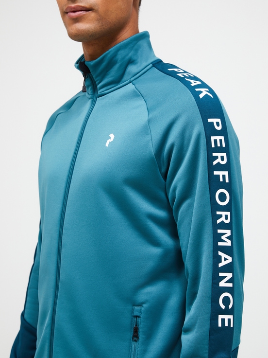 Blue Men Peak Performance Rider Zip Midlayers | US-XTIAJ6392