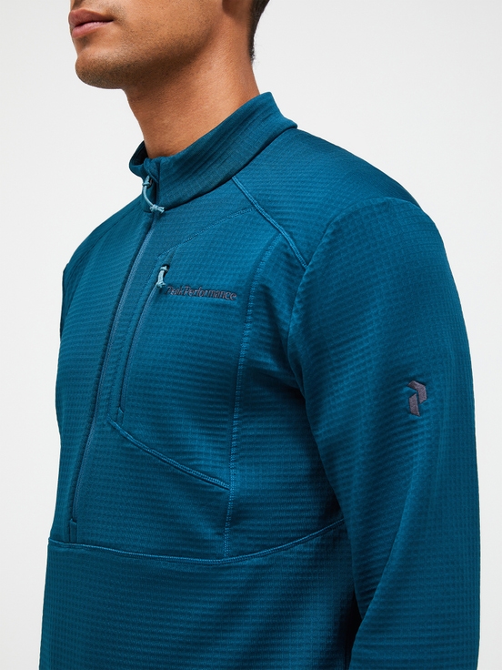 Blue Men Peak Performance Trail Polartec® Power Grid™ Half Zip Fleece | US-RKXBW0947