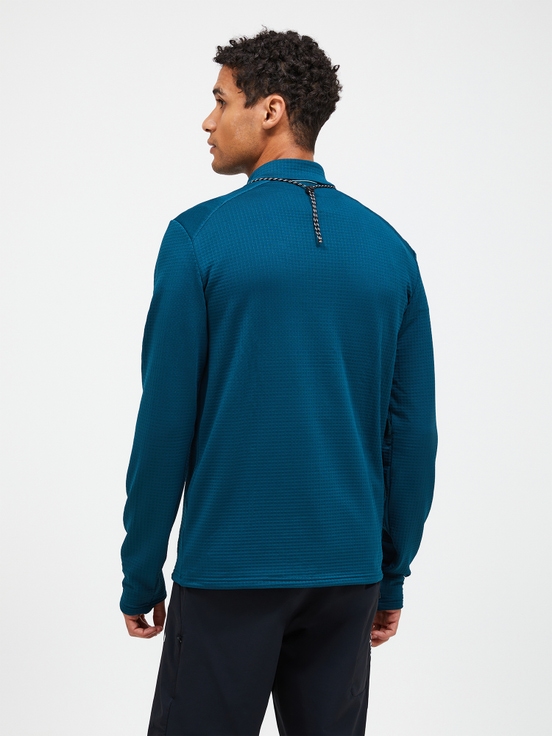 Blue Men Peak Performance Trail Polartec® Power Grid™ Half Zip Fleece | US-RKXBW0947