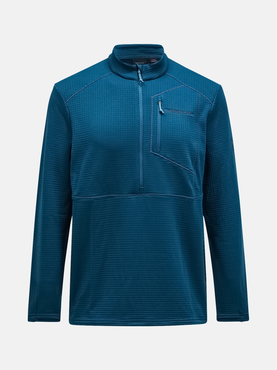 Blue Men Peak Performance Trail Polartec® Power Grid™ Half Zip Fleece | US-RKXBW0947